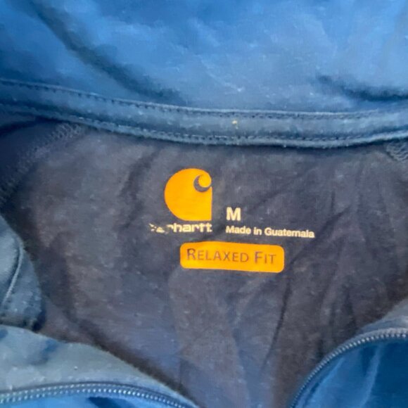 Carhartt Mens Activewear Top Medium Quarter-Zip Relaxed Fit Force Activewear - Picture 8 of 9